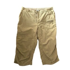 The North Face Nylon Outdoors Hiking Fishing Utility Lightweight Tan Capris